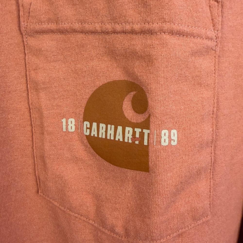Carhartt‎ 1889 Graphic Long Sleeve Pocket T-Shirt Men's Medium Relaxed Fit - Picture 7 of 9